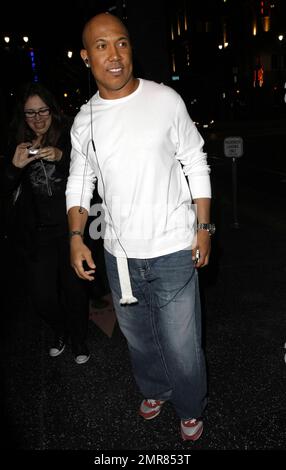 Pittsburgh Steelers Wide Receiver Hines ward serviert Abendessen im Restaurant Katsuya in Hollywood, CA. 4/11/11. Stockfoto