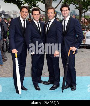 Humphrey Berney, Stephen Bowman, Jules Knight und Ollie Baines von Blake bei der Premiere der „schrecklichen Bosse“ im BFI Southbank Theater. London, Großbritannien. 7/20/11. Stockfoto