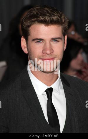 Liam Hemsworth bei der europäischen Premiere der „Hungerspiele“ in der O2 Arena. London, Großbritannien. 15. März 2012 Stockfoto
