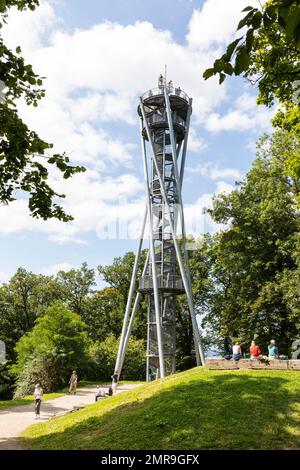 Schlossbergturm auf dem Schlossberg, Freiburg im Breisgau, Baden-Württemberg, Deutschland, Europa Stockfoto