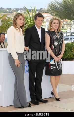 Adèle Haenel, Guillaume Canet und Catherine Deneuve beim Fotoanruf für im Namen meiner Tochter. Filmfestival Von Cannes, Cannes, Frankreich. 22. Mai 2014 Stockfoto