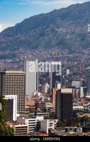 Medellin, Antioquia. Kolumbien - 26. Januar 2023. Medellin ist die Hauptstadt des Berges, Provinz Antioquia in Kolumbien. Stockfoto