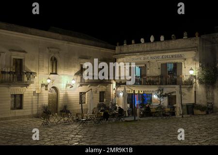 Restaurant Nuovo, Piazza Della Loggia, Erice, Sizilien, Italien, Europa Stockfoto