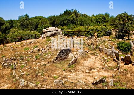 Spätneolithische Nekropole Li Muri, Arzachena, Sardinien, Italien, Europa Stockfoto