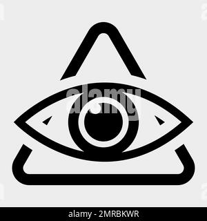 Augensymbol Symbol Zeichen auf weißem Hintergrund isolieren, Vektordarstellung Stock Vektor