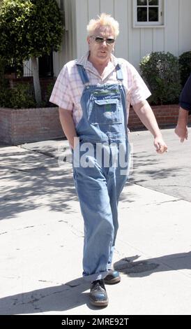 Exklusiv!! Was für ein mieser Haarschnitt, Johnny! Wir erwischten John Lydon, alias Johnny Rotten, für einen Spaziergang in einer Farmer-Jeanshose und einem seltsamen Haarschnitt, der fast aussah, als ob er blutete. Los Angeles, Kalifornien, 6/6/07. Stockfoto