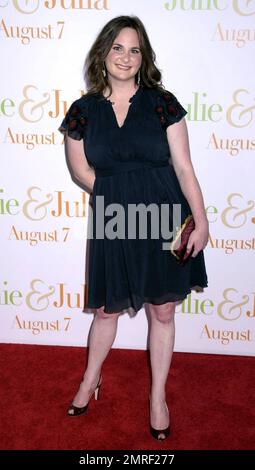 Julie Powell besucht die Premiere von „Julie & Julia“ im Ziegfield Theater in New York, New York, 7./30./09. Stockfoto