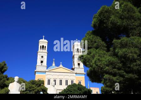 Der Heilige Nikolaus auf Syros Stockfoto