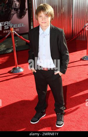 Dakota Goyo bei der Premiere von „Real Steel“ in Los Angeles im Gibson Amphitheatre. Los Angeles, Kalifornien. 2. Oktober 2011. Stockfoto