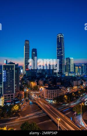 Changsha Wharf shimao internationales Finanzzentrum Weltfinanzzentrum Stockfoto