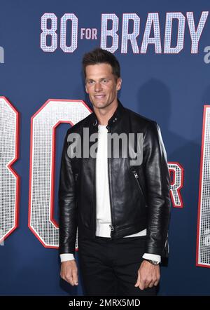 Westwood, Kalifornien. Am 31. Januar 2023 kam Tom Brady am 31. Januar 2023 in Westwood, Kalifornien, zur Premiere „80 for Brady“ Los Angeles im Village Theatre. © Lisa OConnor/AFF-USA.com Stockfoto