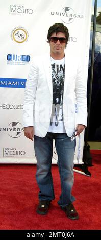 Brandon Davis kommt im Lincoln Theater für die Miami Vice East Coast Premiere. Miami Beach, FL 7/25/06 Stockfoto