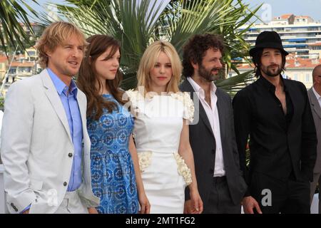 Owen Wilson, Lea Seydoux, Rachel McAdams und Adrien Brody bei der Premiere von „Midnight in Paris“ beim Filmfestival in Cannes. Paris, Frankreich. 05/11/11. Stockfoto