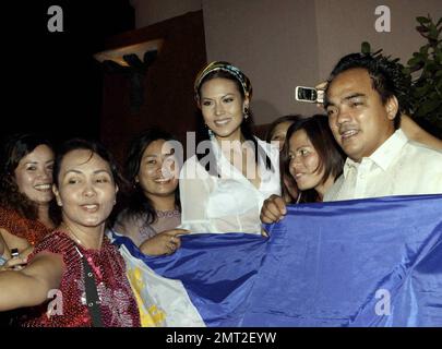 - Miss Philippines Universe Pamela Bianca Manalo ist in Atlantis auf Paradise Island, Bahamas. 8/3/09. . Stockfoto