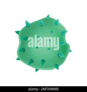 Viren, Keime und Bakterien, Mikroorganismus-Typen. Krankheit oder Krankheit mikroskopische Zellen und Infektion, Mikroben und Antikörper. Stock Vektor