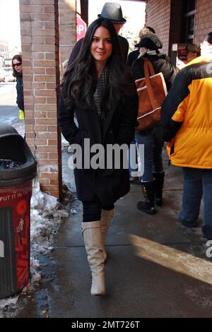 Olivia Munn auf der Main Street während des Sundance Film Festivals. Park City, UT. 01/25/2010. Stockfoto