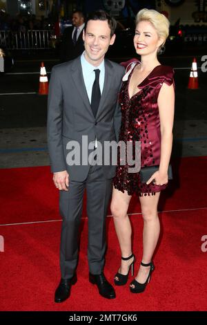 Scoot McNair und Whitney Able kommen zur Premiere unserer Brand is Crisis im TCL Theatre. Los Angeles, Kalifornien. 26. Oktober 2015. Stockfoto