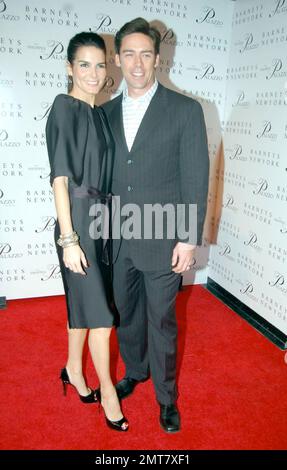 Angie Harmon und Jason Sehorn nehmen an der großen Eröffnungsfeier des Palazzo Las Vegas Teil. Las Vegas, Nevada 1/17/08. Stockfoto