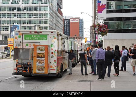 Food Truck Toronto Kanada Stockfoto