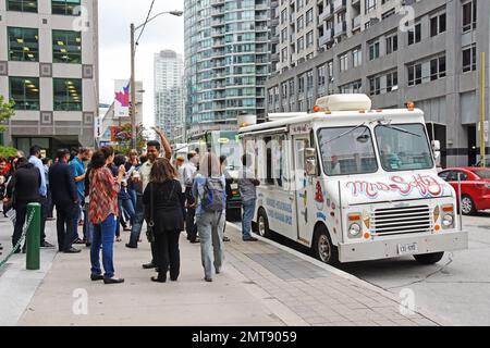 Food Truck Toronto Kanada Stockfoto