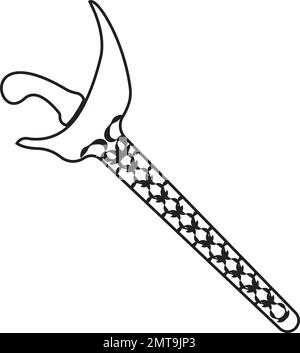 Keris-Symbolvektor Stock Vektor