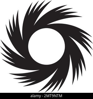 Abstraktes kreisförmiges Vektorsymbol-Logo-Design Stock Vektor