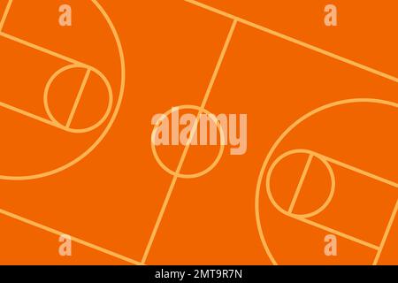 vektorgrafik Hintergrund Basketballfeld keine Leute für Hintergrund - Illustration Website Kartenausdruck Kalender Poster Stock Vektor