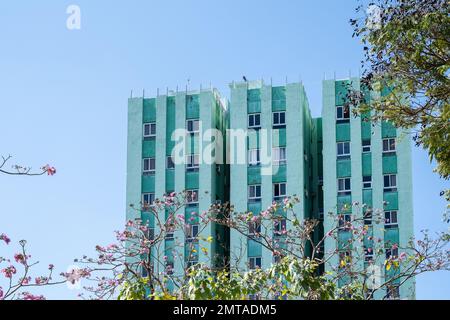 Detail des Hotels Santa Clara Libre, Santa Clara, Kuba Stockfoto