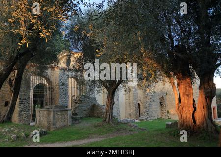 Kirche Notre Dame du Brusc, Chateauneuf de Grasse, Alpes Maritimes, 06, Cote d'Azur, Frankreich Stockfoto