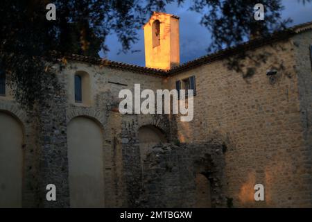 Kirche Notre Dame du Brusc, Chateauneuf de Grasse, Alpes Maritimes, 06, Cote d'Azur, Frankreich Stockfoto