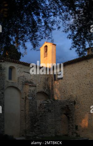 Kirche Notre Dame du Brusc, Chateauneuf de Grasse, Alpes Maritimes, 06, Cote d'Azur, Frankreich Stockfoto