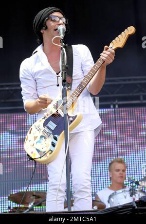 Plazebo tritt live auf dem Sonisphere Festival auf. London, Großbritannien. 7/31/10. . Stockfoto