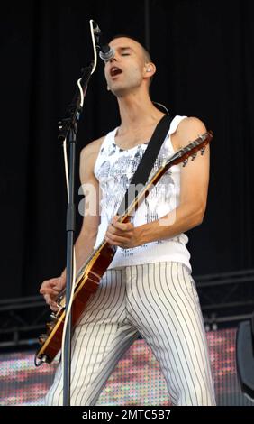 Plazebo tritt live auf dem Sonisphere Festival auf. London, Großbritannien. 7/31/10. . Stockfoto