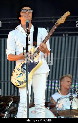 Plazebo tritt live auf dem Sonisphere Festival auf. London, Großbritannien. 7/31/10. . Stockfoto