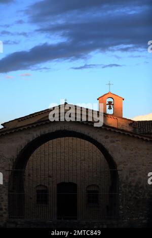 Kirche Notre Dame du Brusc, Chateauneuf de Grasse, Alpes Maritimes, 06, Cote d'Azur, Frankreich Stockfoto