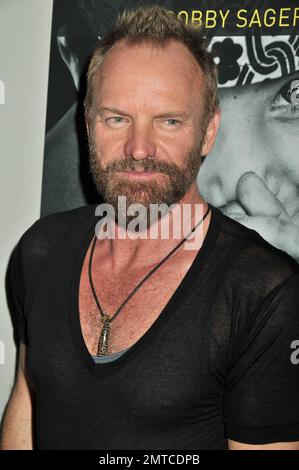 Sting besucht die „The Power of the Invisible Sun“-Bucheinführungsparty im Donna Karan Urban Zen Center im Stephen Weiss Studio. New York, NY 10/27/09 Stockfoto