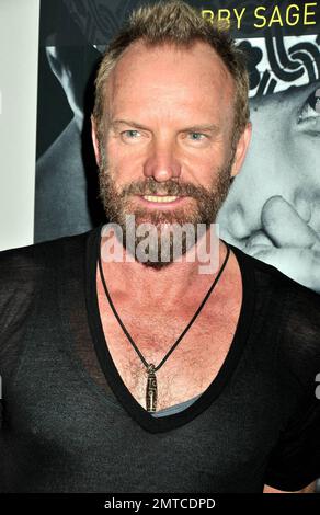 Sting besucht die „The Power of the Invisible Sun“-Bucheinführungsparty im Donna Karan Urban Zen Center im Stephen Weiss Studio. New York, NY 10/27/09 Stockfoto