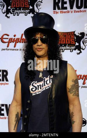 Slash bei den Revolver Golden Gods Awards im Club Nokia Downtown in Los Angeles, CA. 4/8/10. Stockfoto