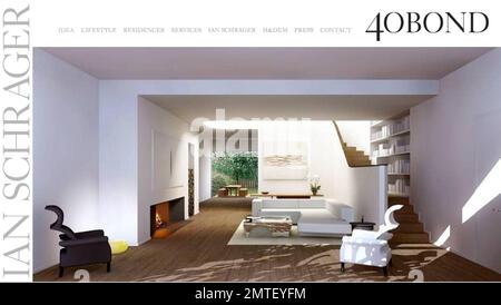 Der lateinamerikanische Popstar Ricky Martin hat angeblich eine $7 Millionen Dollar teure Wohnung in New York City gekauft. Die neu gebaute, nie bewohnte Ferienwohnung im neuen Ian Schraeger Projekt 40 Bond bietet 5-Sterne-Hotelservices und Annehmlichkeiten und wurde von der preisgekrönten Architekturfirma Herzog & de Meuron entworfen. Das 3-Bett- und 3 1/2-Badezimmer-Appartement befindet sich in SoHo und ist 2.637 Quadratmeter groß. Mit 11 m hohen Decken, einer Damentoilette, einer Galerie, einem Familienzimmer und einem privaten Arbeitszimmer. 5/8/07. Alle Stockfoto