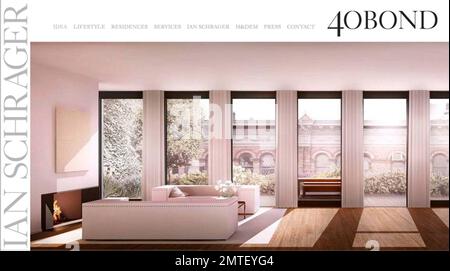 Der lateinamerikanische Popstar Ricky Martin hat angeblich eine $7 Millionen Dollar teure Wohnung in New York City gekauft. Die neu gebaute, nie bewohnte Ferienwohnung im neuen Ian Schraeger Projekt 40 Bond bietet 5-Sterne-Hotelservices und Annehmlichkeiten und wurde von der preisgekrönten Architekturfirma Herzog & de Meuron entworfen. Das 3-Bett- und 3 1/2-Badezimmer-Appartement befindet sich in SoHo und ist 2.637 Quadratmeter groß. Mit 11 m hohen Decken, einer Damentoilette, einer Galerie, einem Familienzimmer und einem privaten Arbeitszimmer. 5/8/07. Alle Stockfoto