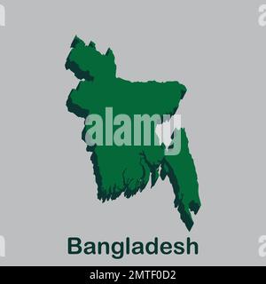 Bangladesch Kartensymbol Vektordarstellung Symboldesign Stock Vektor