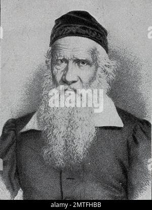 Friedrich Ludwig Jahn war 11. August 1778 - 15. Oktober 1852, eine deutsche Gymnastik-Pädagogin und Nationalist. Seine Bewunderer kennen ihn als Turnvater Jahn, historische Abbildung Stockfoto