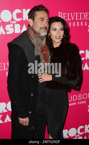 Jeffrey Dean Morgan und Hilarie Burton besuchen am 19. Oktober 2015 die Premiere von „Rock the Kasbah“ auf dem AMC Loews Lincoln Square in New York City. Stockfoto