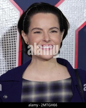 Los Angeles, USA. 31. Januar 2023. Emily Hampshire trifft am Dienstag, den 31. Januar 2023, auf der 80 FÜR BRADY Los Angeles Premiere im Regency Village Theater in Westwood, Kalifornien, ein. (Foto: Sthanlee B. Mirador/Sipa USA) Guthaben: SIPA USA/Alamy Live News Stockfoto