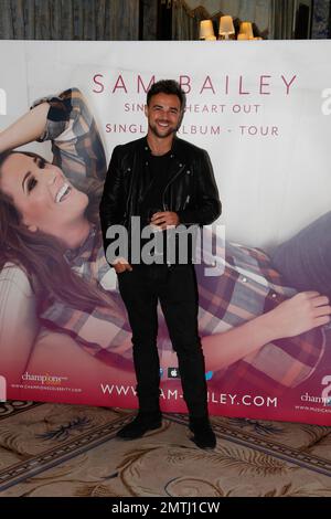 Ben Adams bei der Sam Bailey Album Launch Party in London, Großbritannien. 4. August 2016. Stockfoto