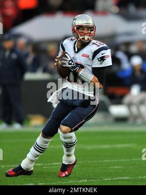 Aktenfoto von 28-10-2012 von Tom Brady, der seinen Ruhestand für immer angekündigt hat. Ausgabedatum: Mittwoch, 1. Februar 2023. Stockfoto