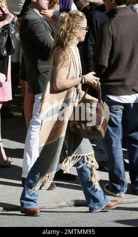 Sheryl Crow geht auf eine vor-Oscars-Party in Beverly Hills, Kalifornien. Als Mexikaner mit Poncho. 2/24/07 Stockfoto