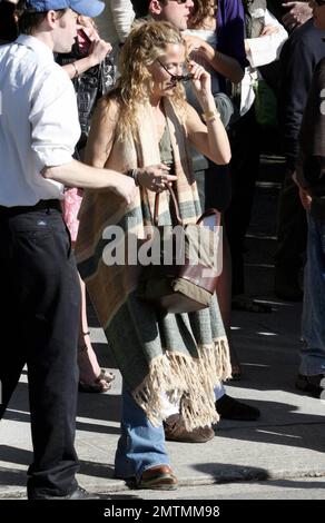 Sheryl Crow geht auf eine vor-Oscars-Party in Beverly Hills, Kalifornien. Als Mexikaner mit Poncho. 2/24/07 Stockfoto