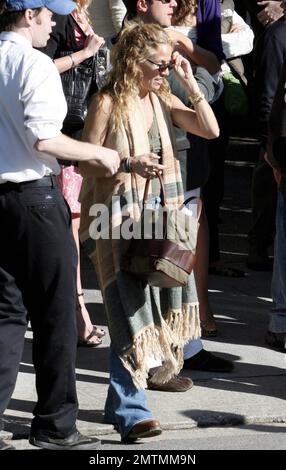Sheryl Crow geht auf eine vor-Oscars-Party in Beverly Hills, Kalifornien. Als Mexikaner mit Poncho. 2/24/07 Stockfoto