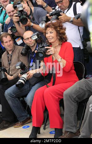 Sophia Loren präsentiert Cannes Classic beim jährlichen Filmfestival 67. in Cannes. Cannes, Frankreich. 21. Mai 2014 Stockfoto